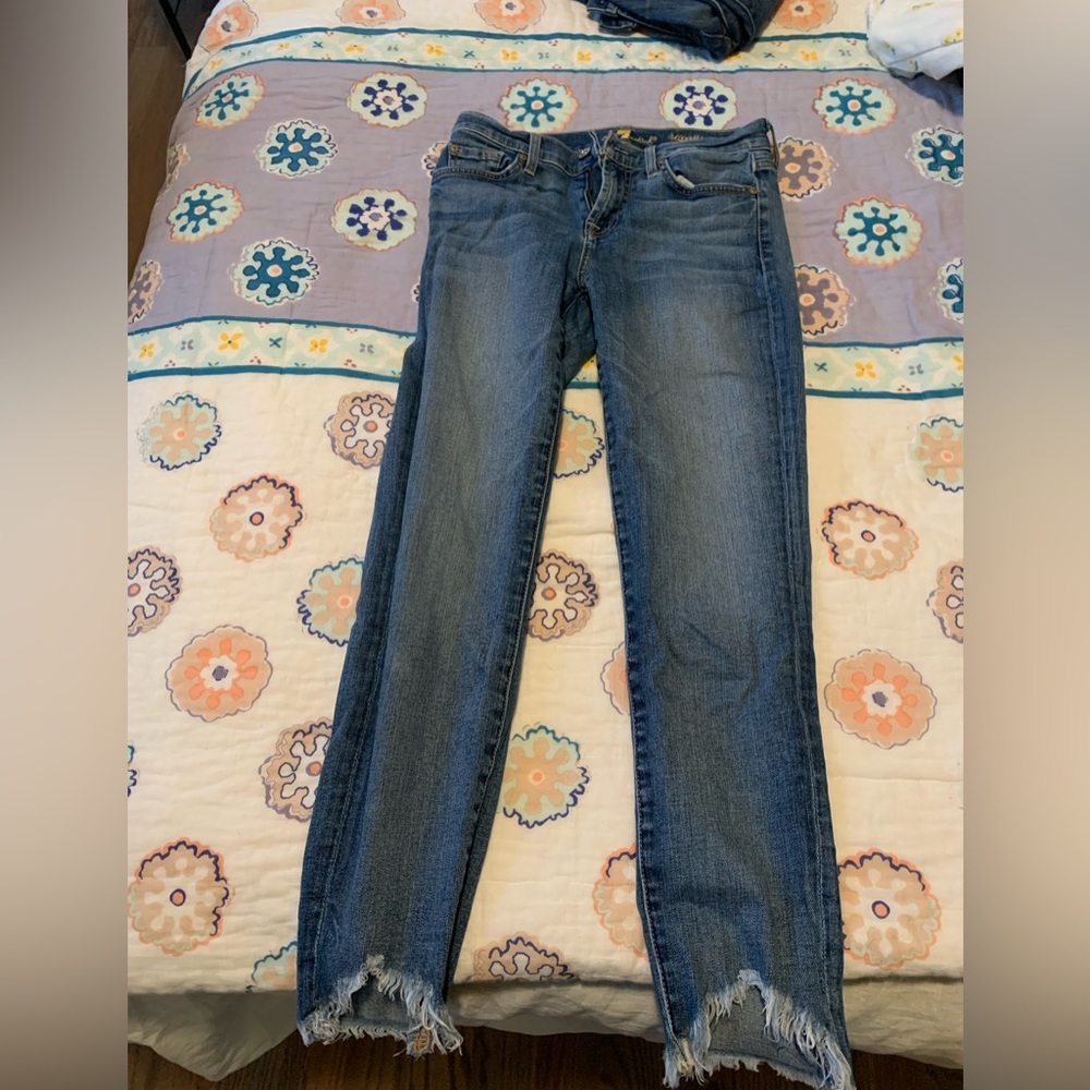 7 for all mankind cropped jeans